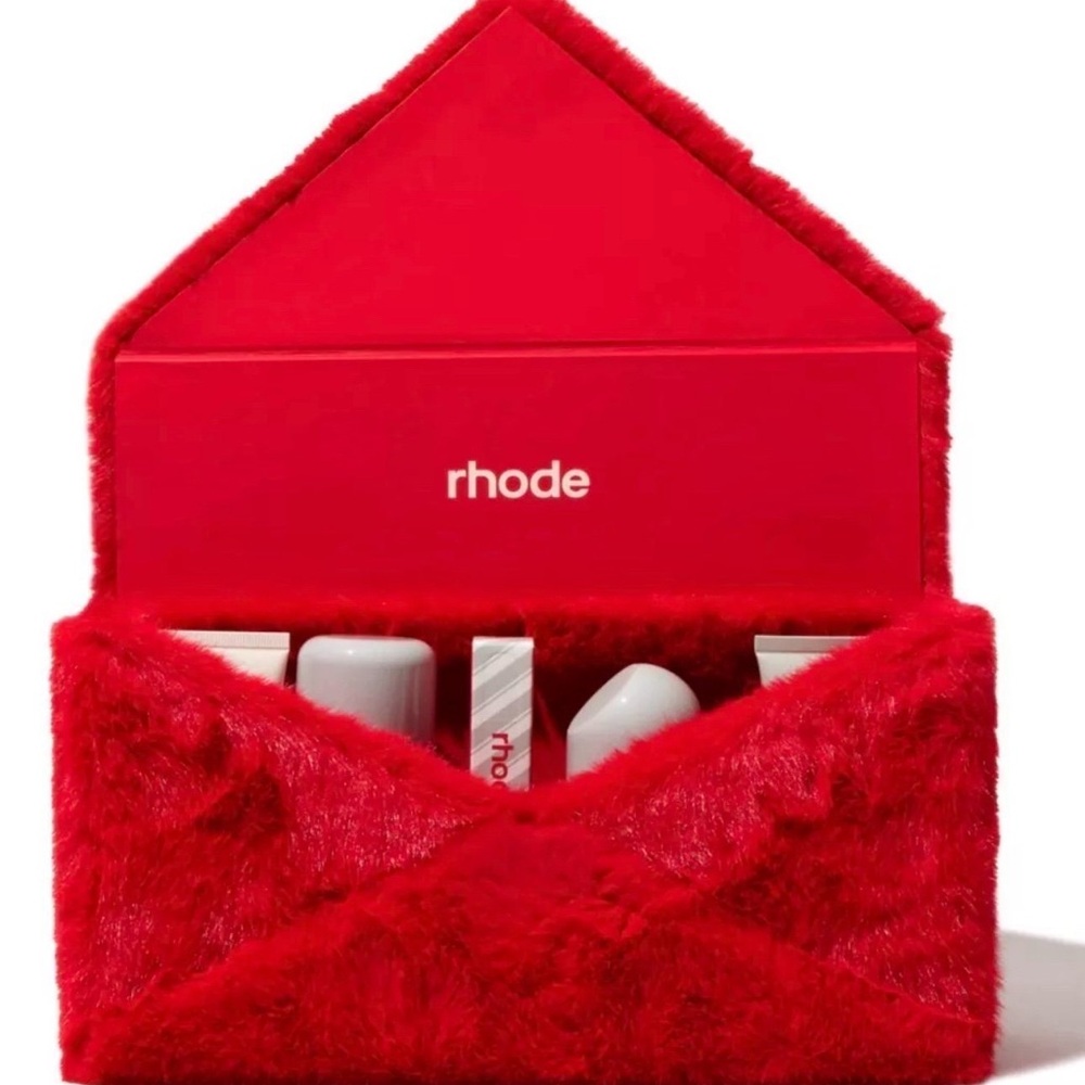 Rhode Red Furry Envelope Clutch
